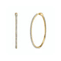 Large Slim CZ Hoops