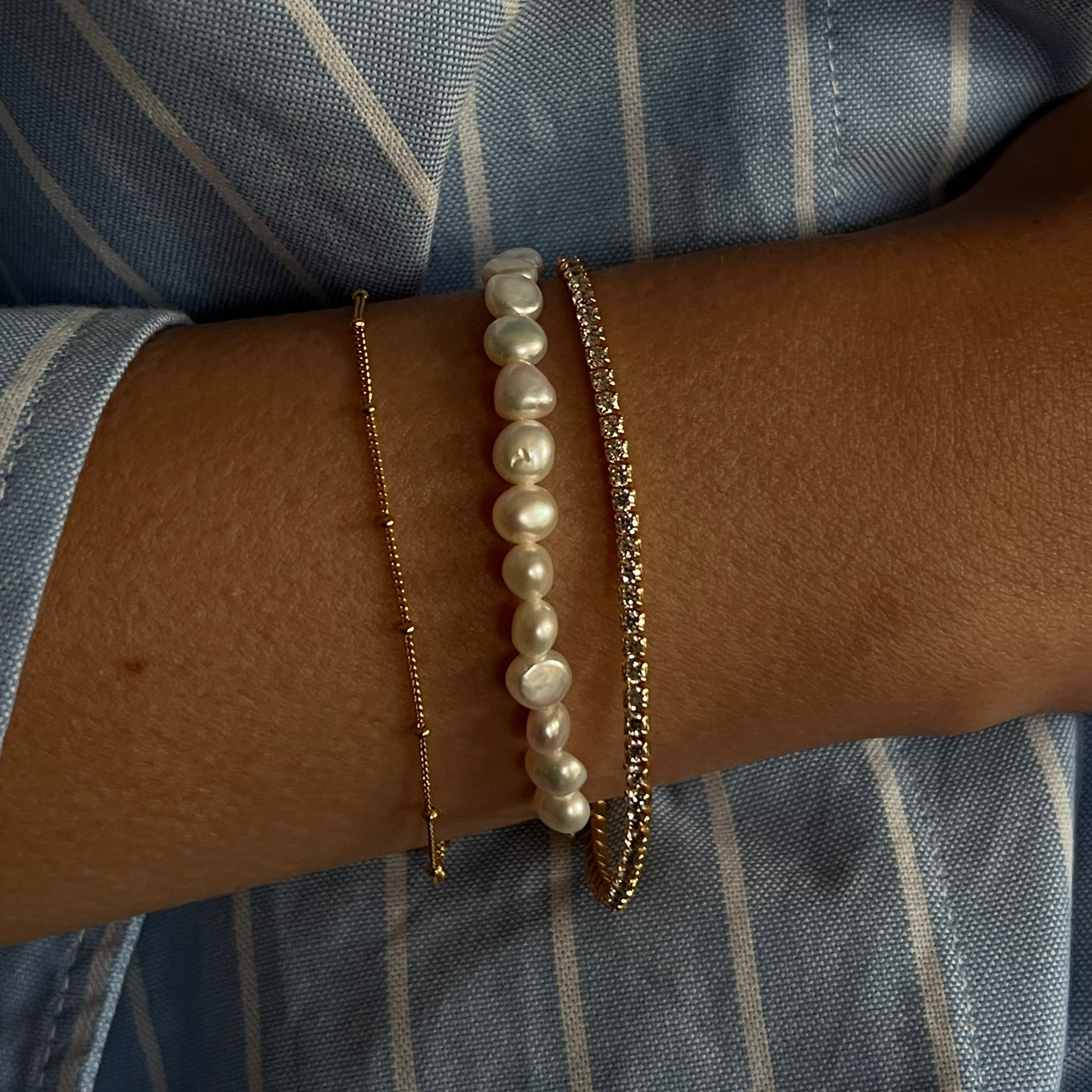 Bracelet tennis transparent