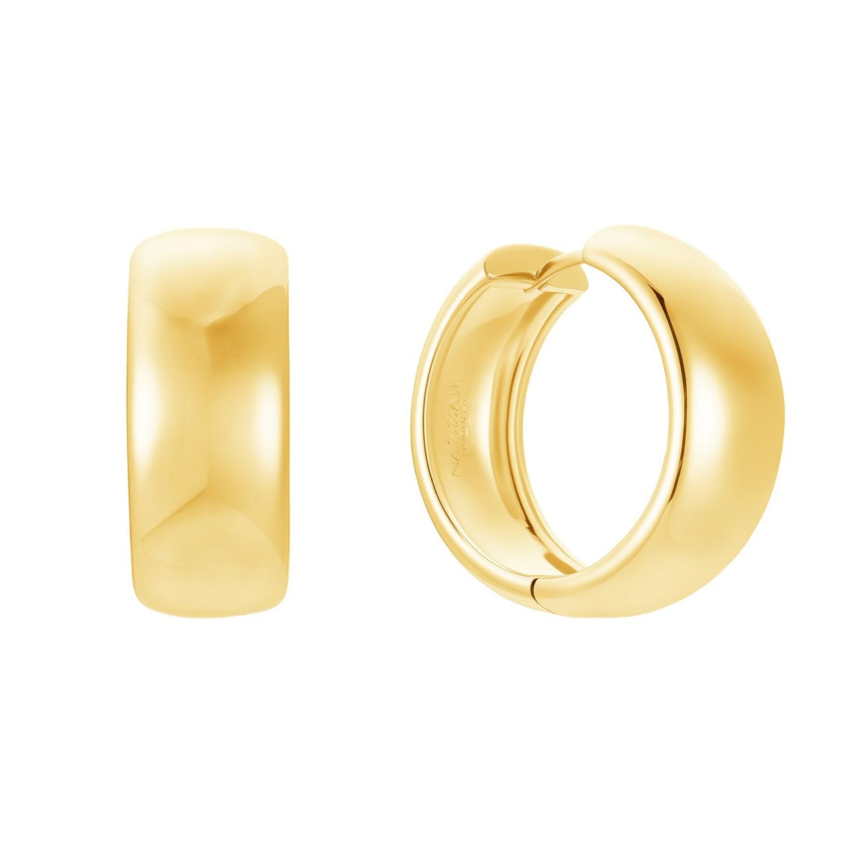 Large Wide Hoop Earrings
