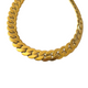 Wide Flat Curb Chain Necklace