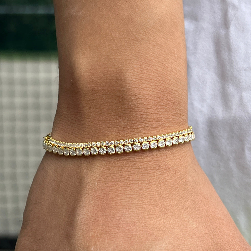 Dainty Bezel Tennis Bracelet