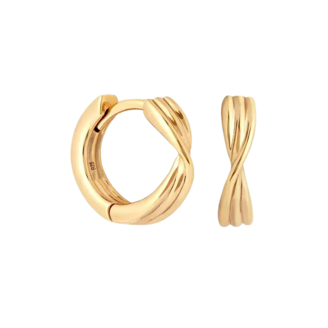 X Huggie Earrings