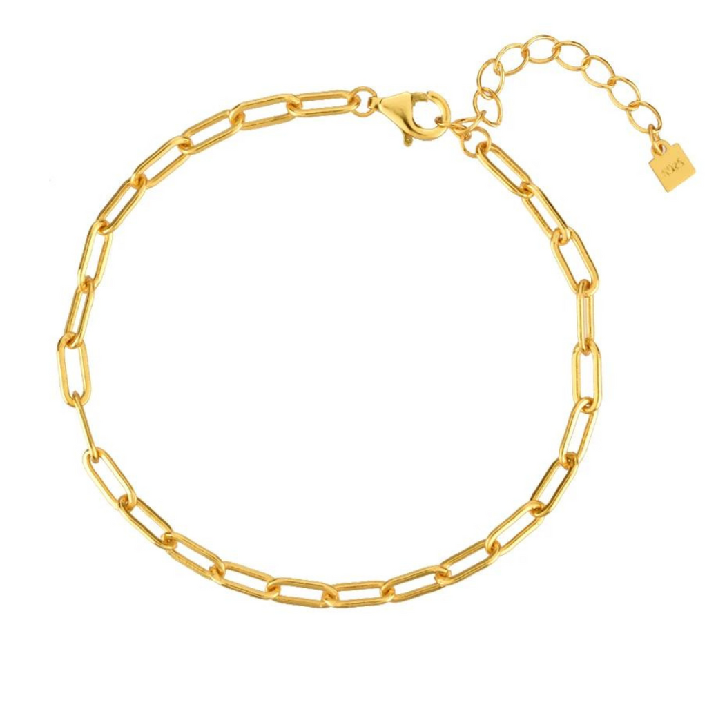 Bracelet chaîne avec trombone de 3 mm