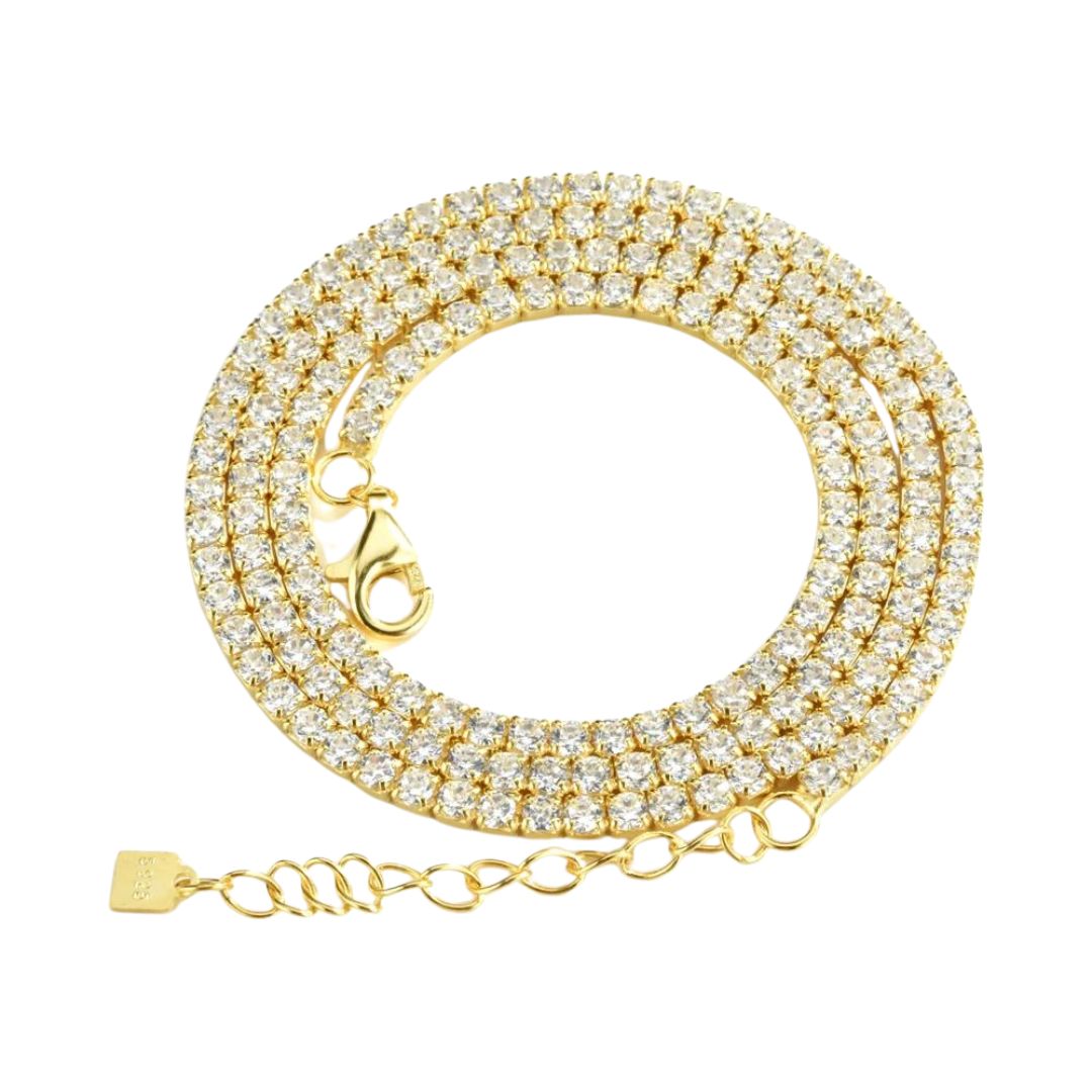 Gold Tennis Necklace