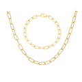 Twist Paperclip Chain & Bracelet Set