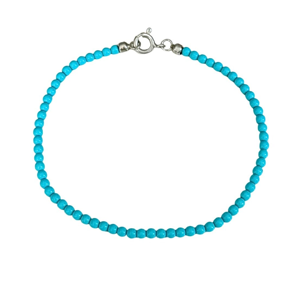 Dainty Turquoise Beaded Bracelet