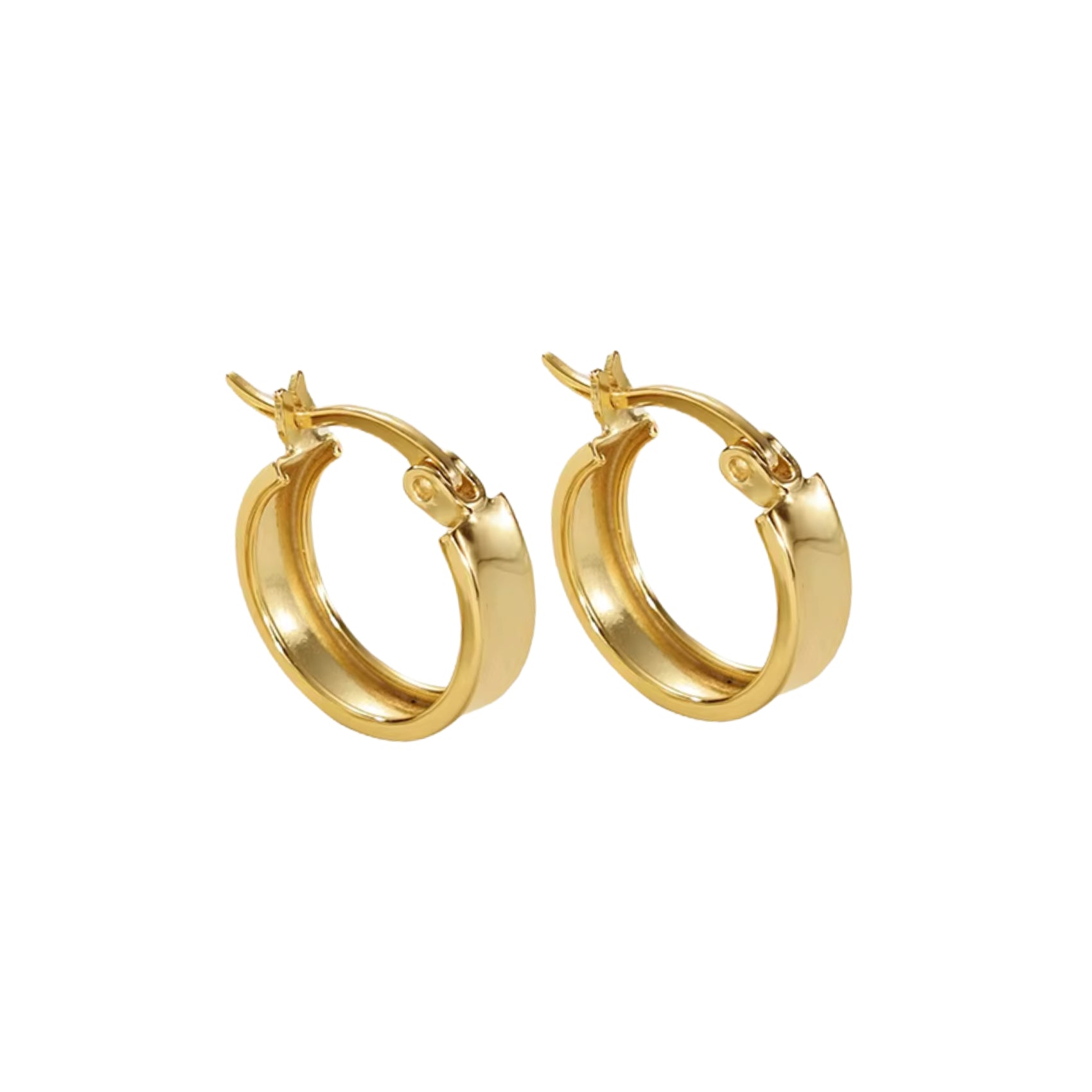 Small Flat Hoop Earrings