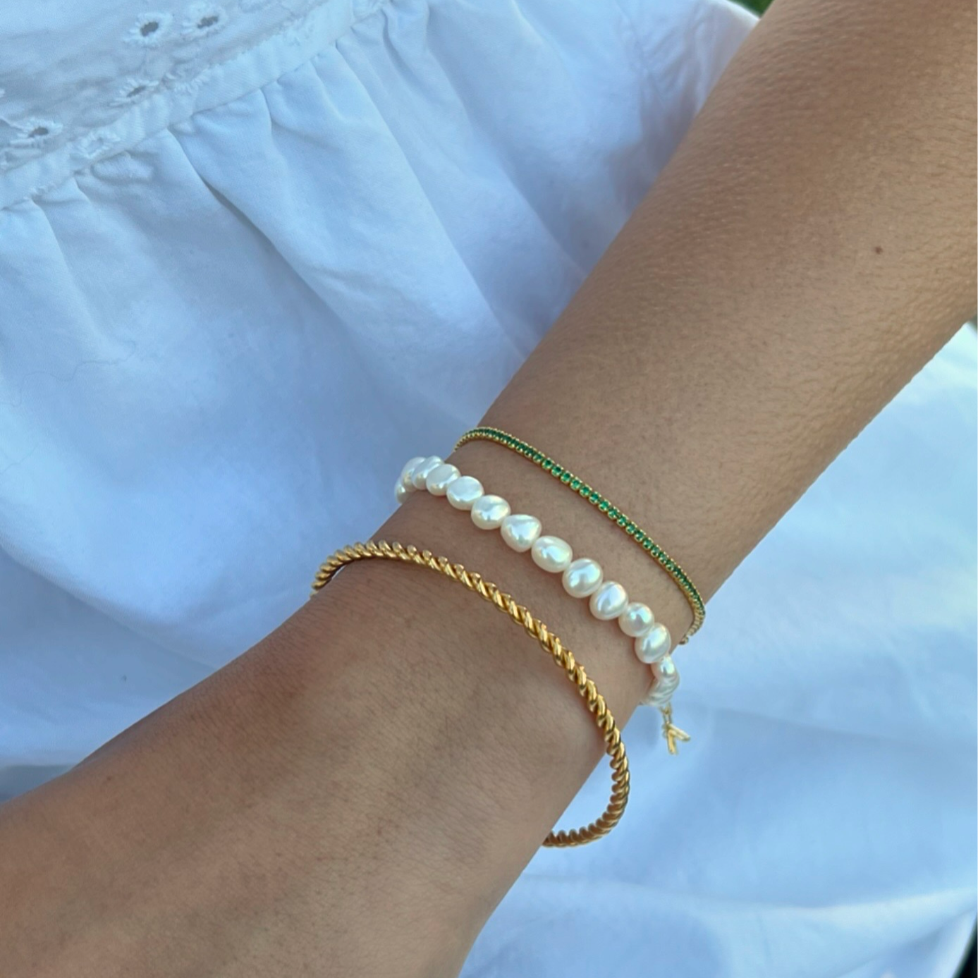 Bracelet Tennis Vert