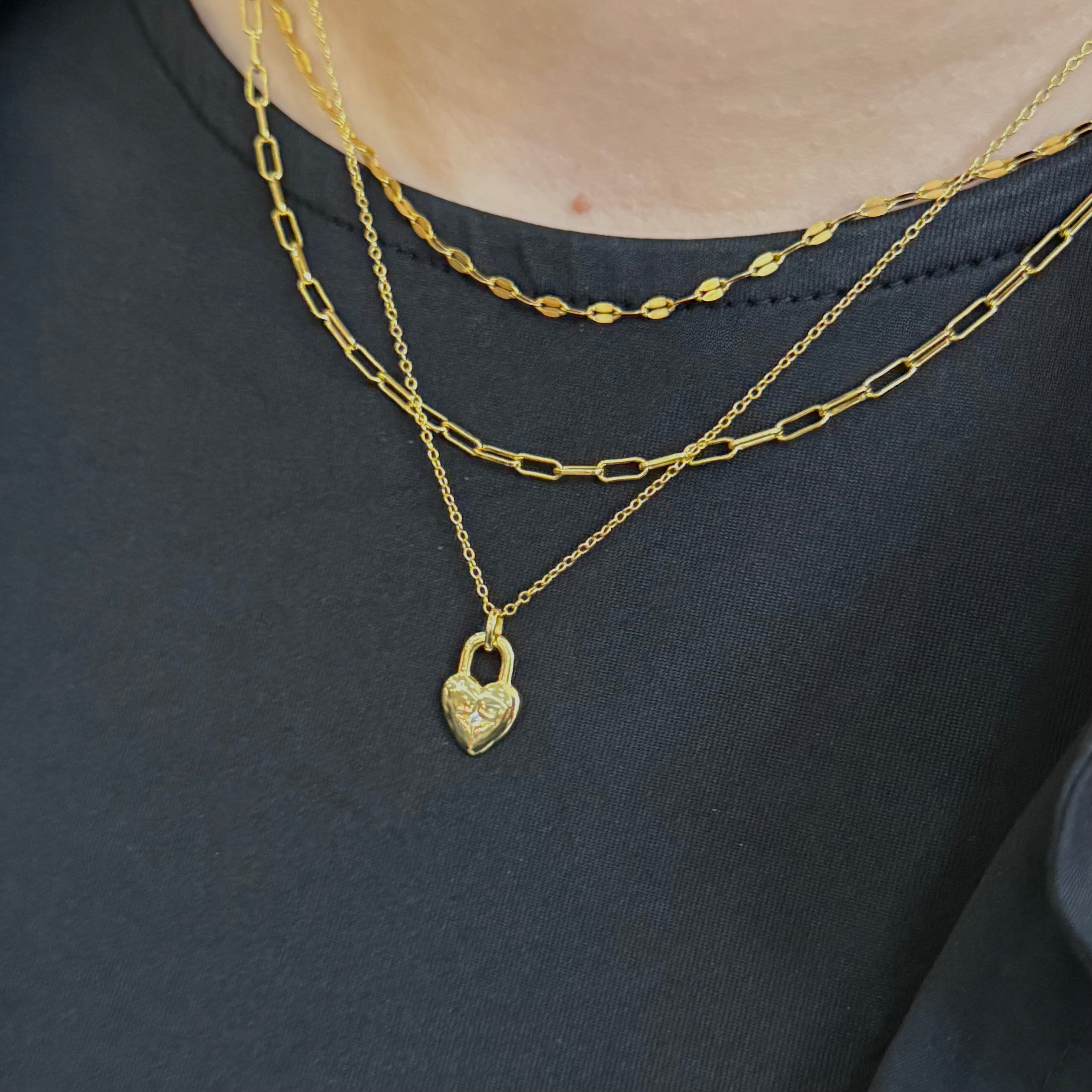 Dainty Paperclip Chain Necklace