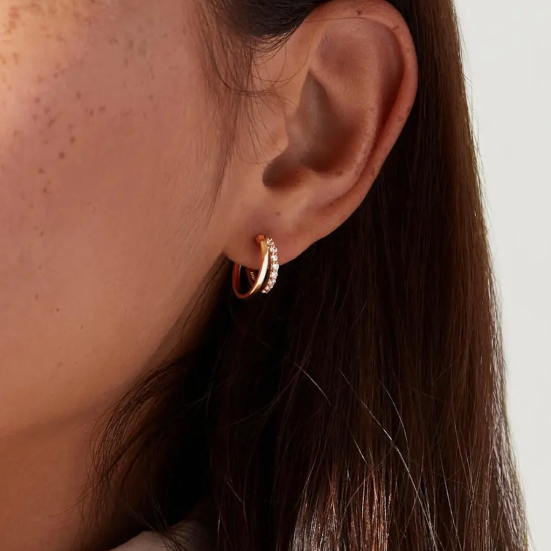 Twin Hoop Earrings