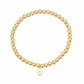 Gold Beaded Stretch Bracelet
