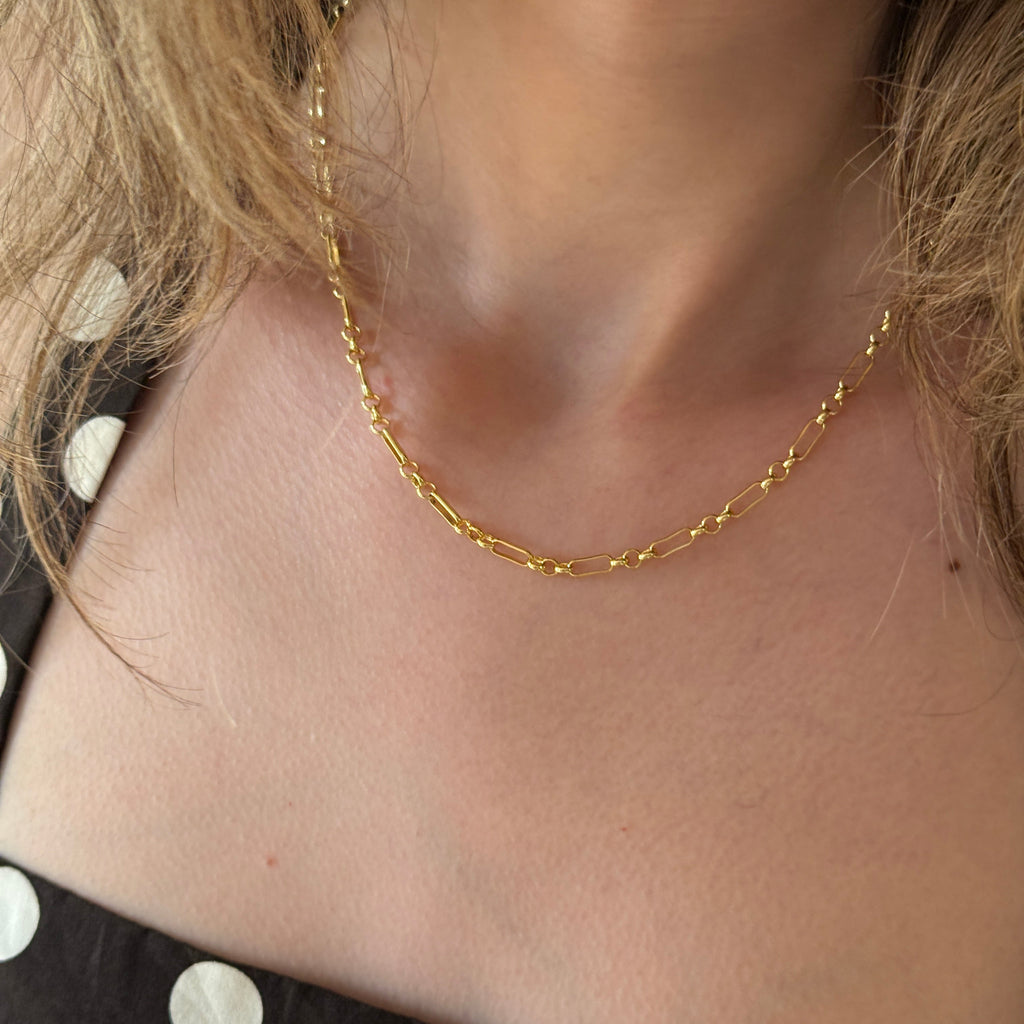 Figaro Link Chain & Bracelet Set