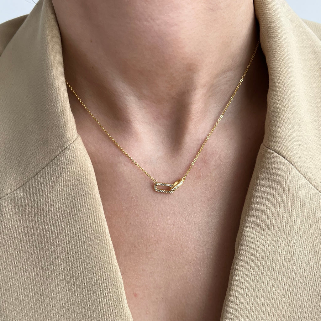 Collier à breloques Ana en zircone