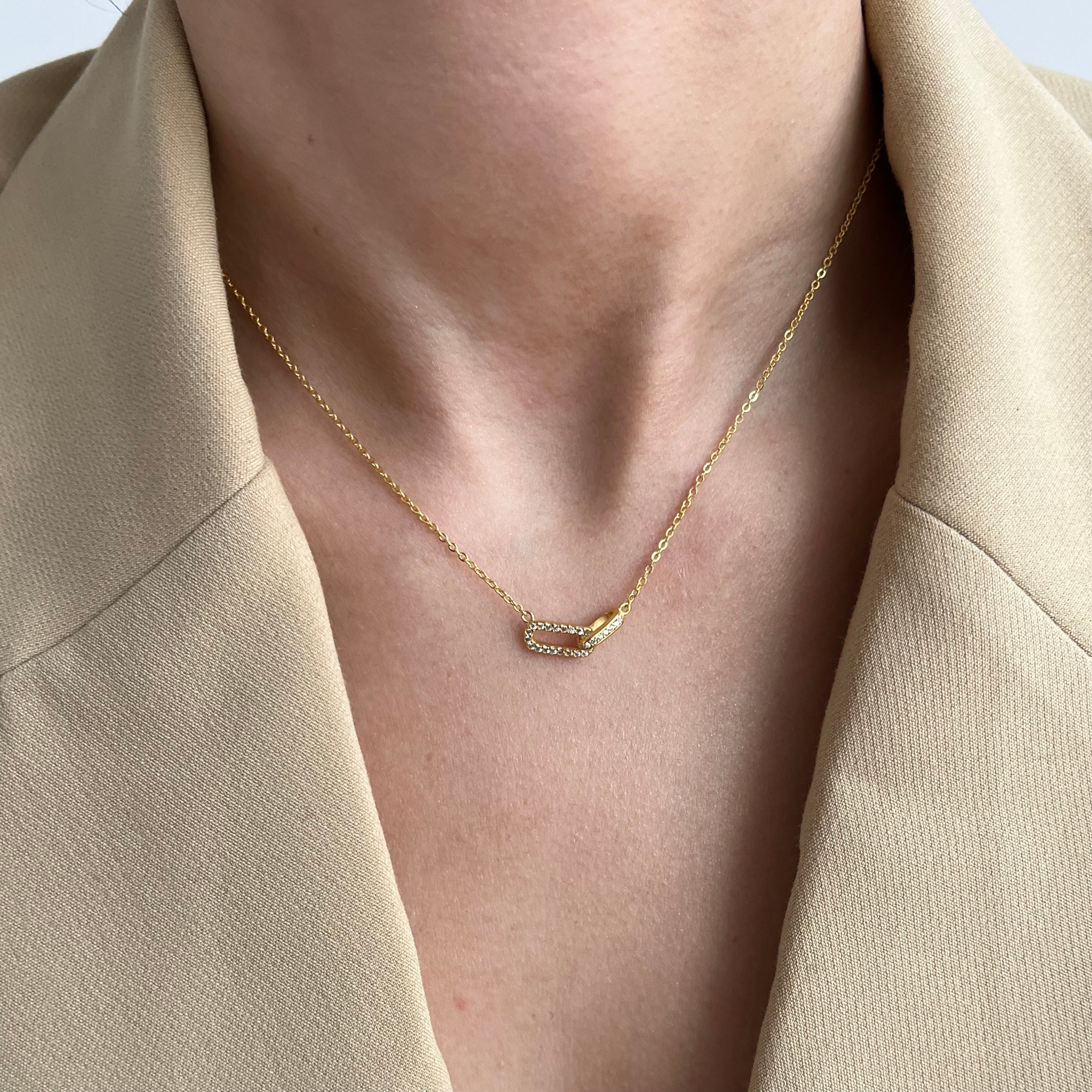 Collier à breloques Ana en zircone