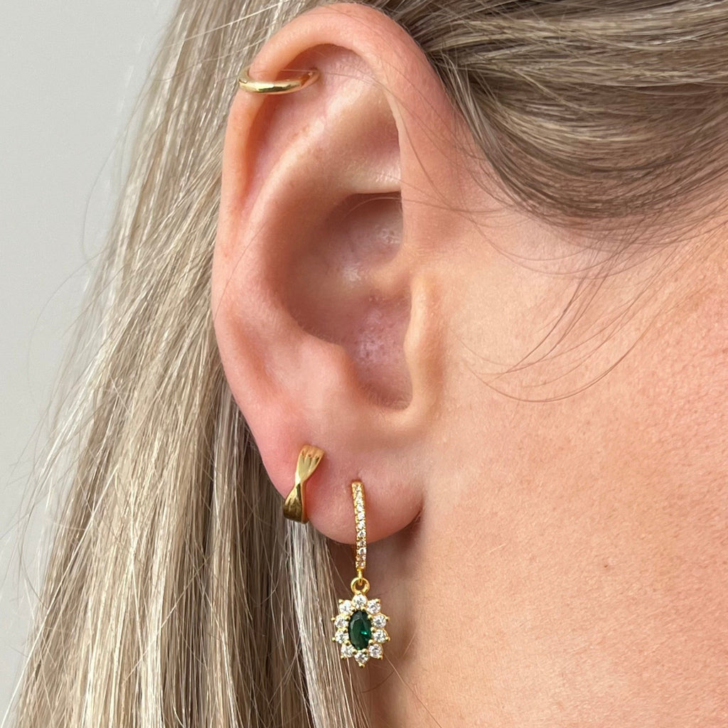X Huggie Earrings