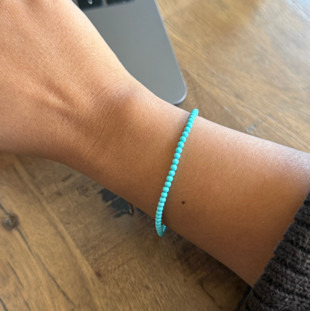 Dainty Turquoise Beaded Bracelet