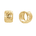 Hammered Wide Hoop Earrings