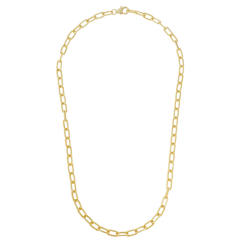 Twist Paperclip Chain Necklace