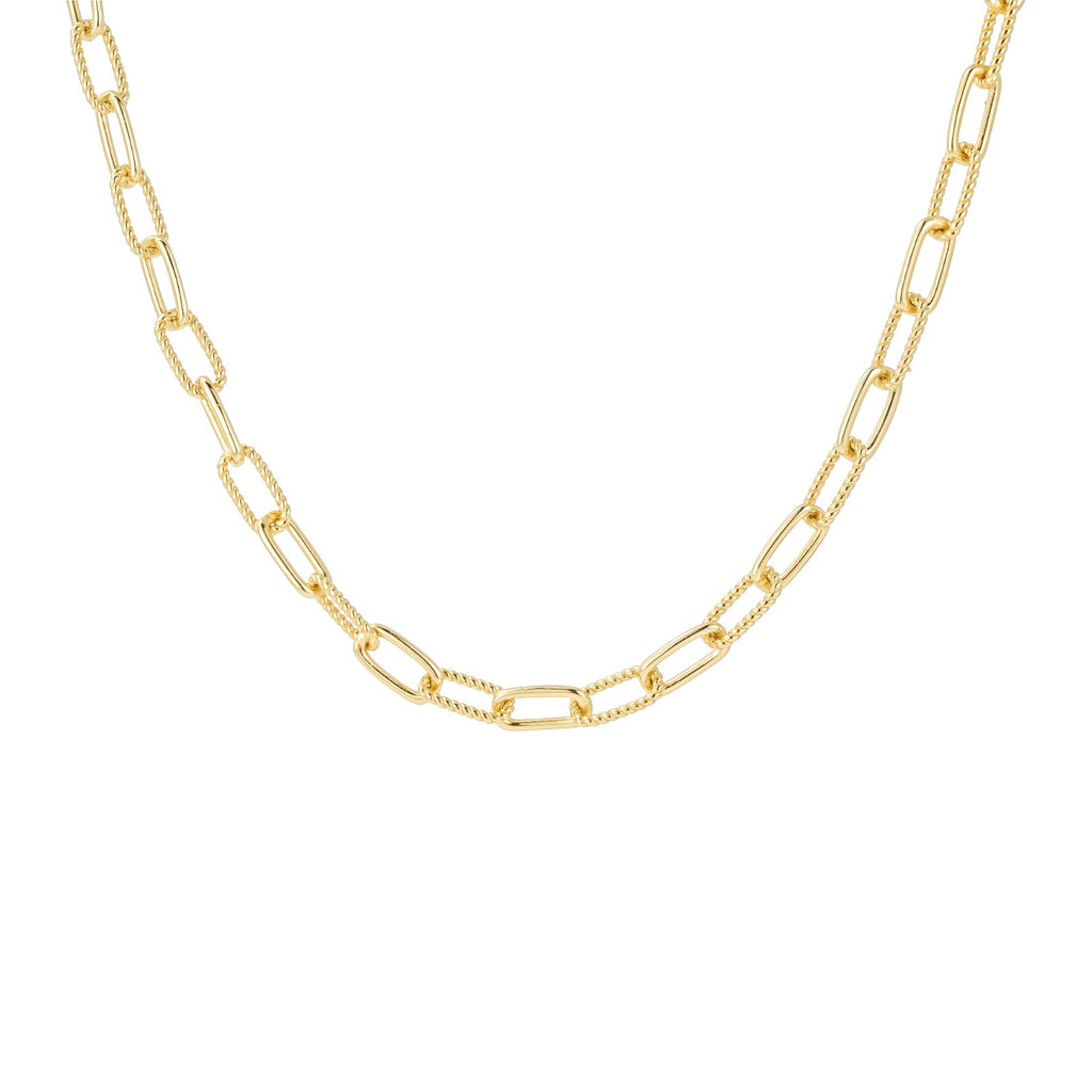 Twist Paperclip Chain Necklace