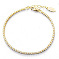 Bracelet tennis transparent