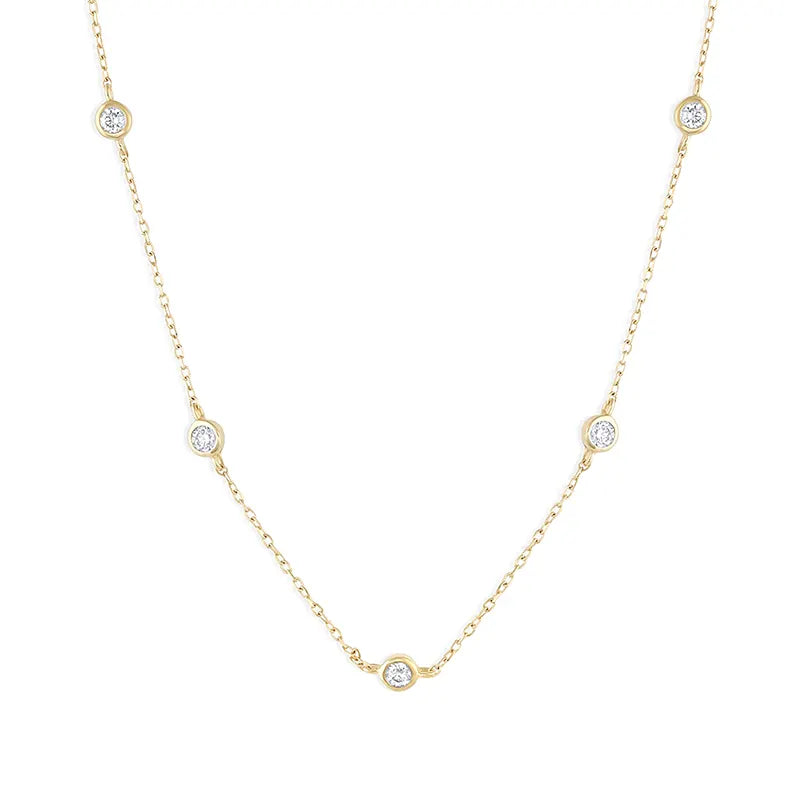 bezel necklace