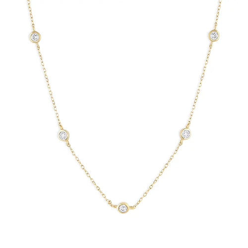 bezel necklace