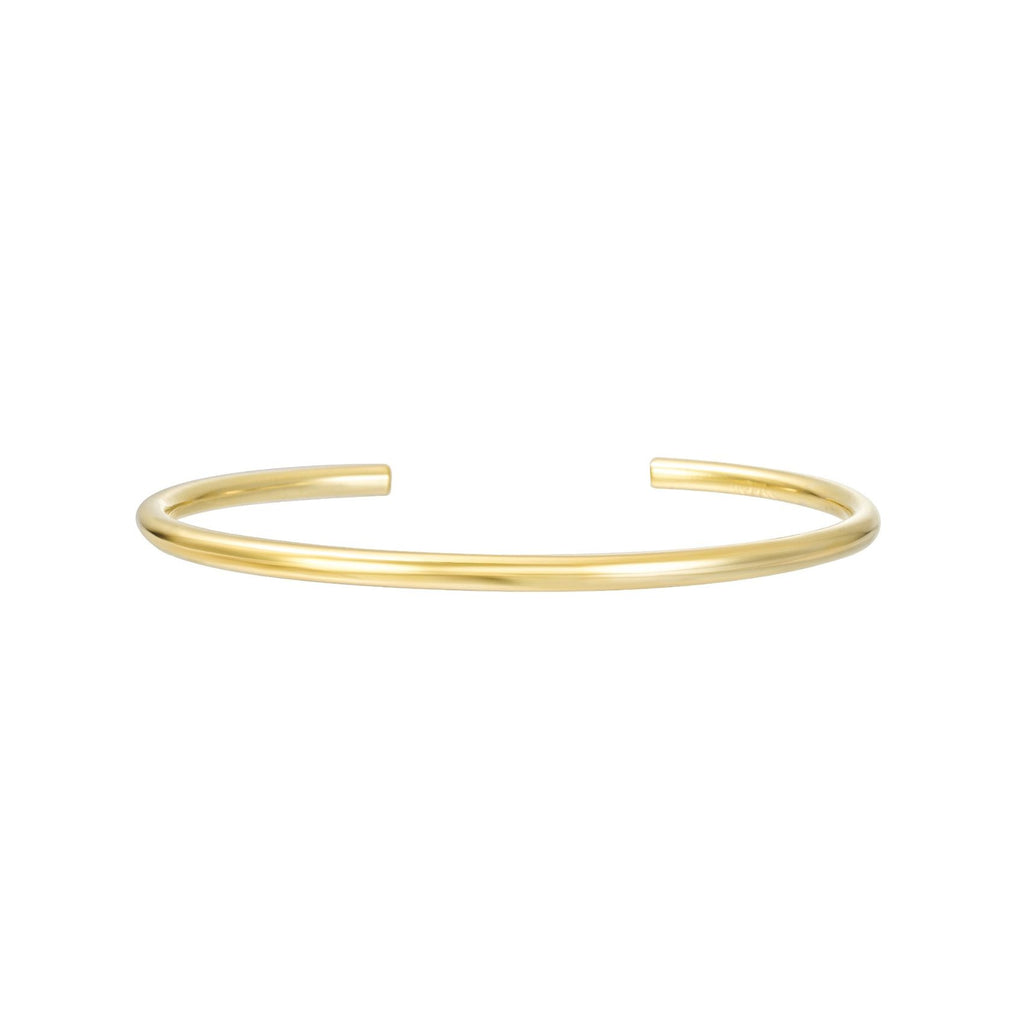 Slim Tube Gold Bangle Cuff