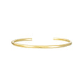Slim Tube Gold Bangle Cuff