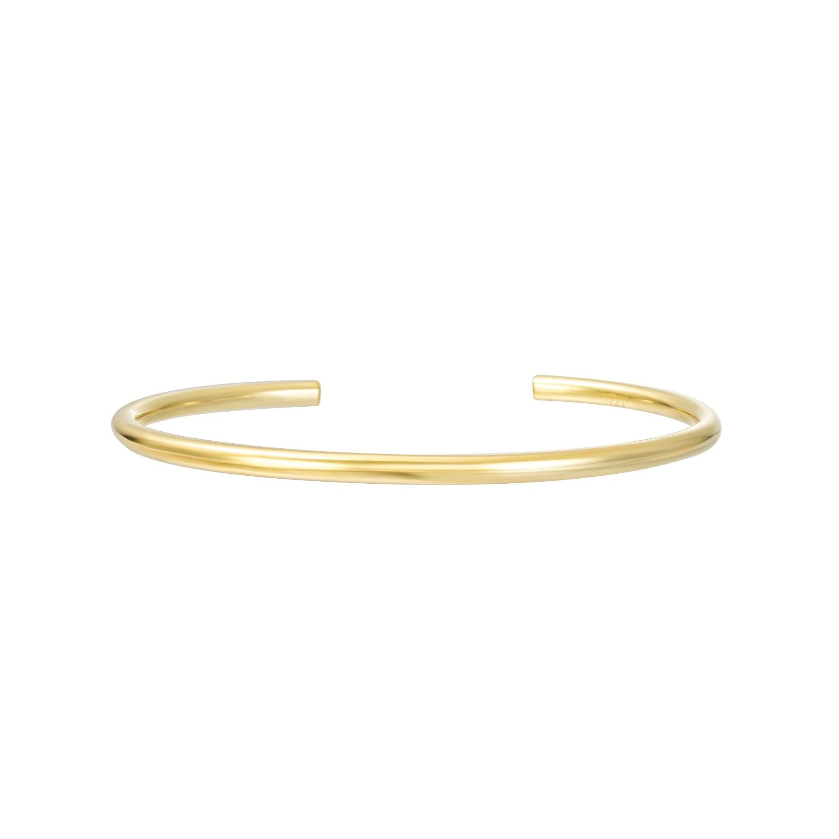 Slim Tube Gold Bangle Cuff