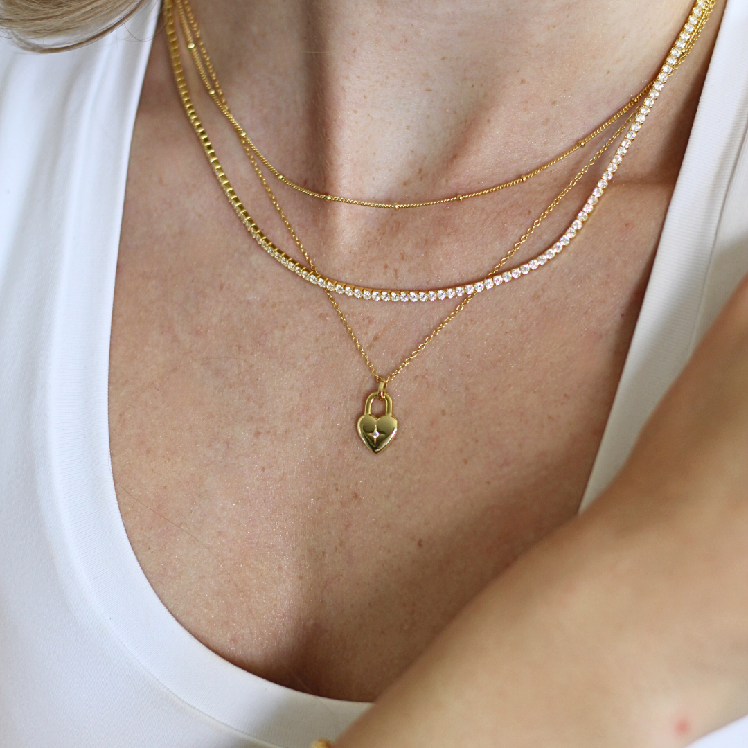 Gold Tennis Necklace