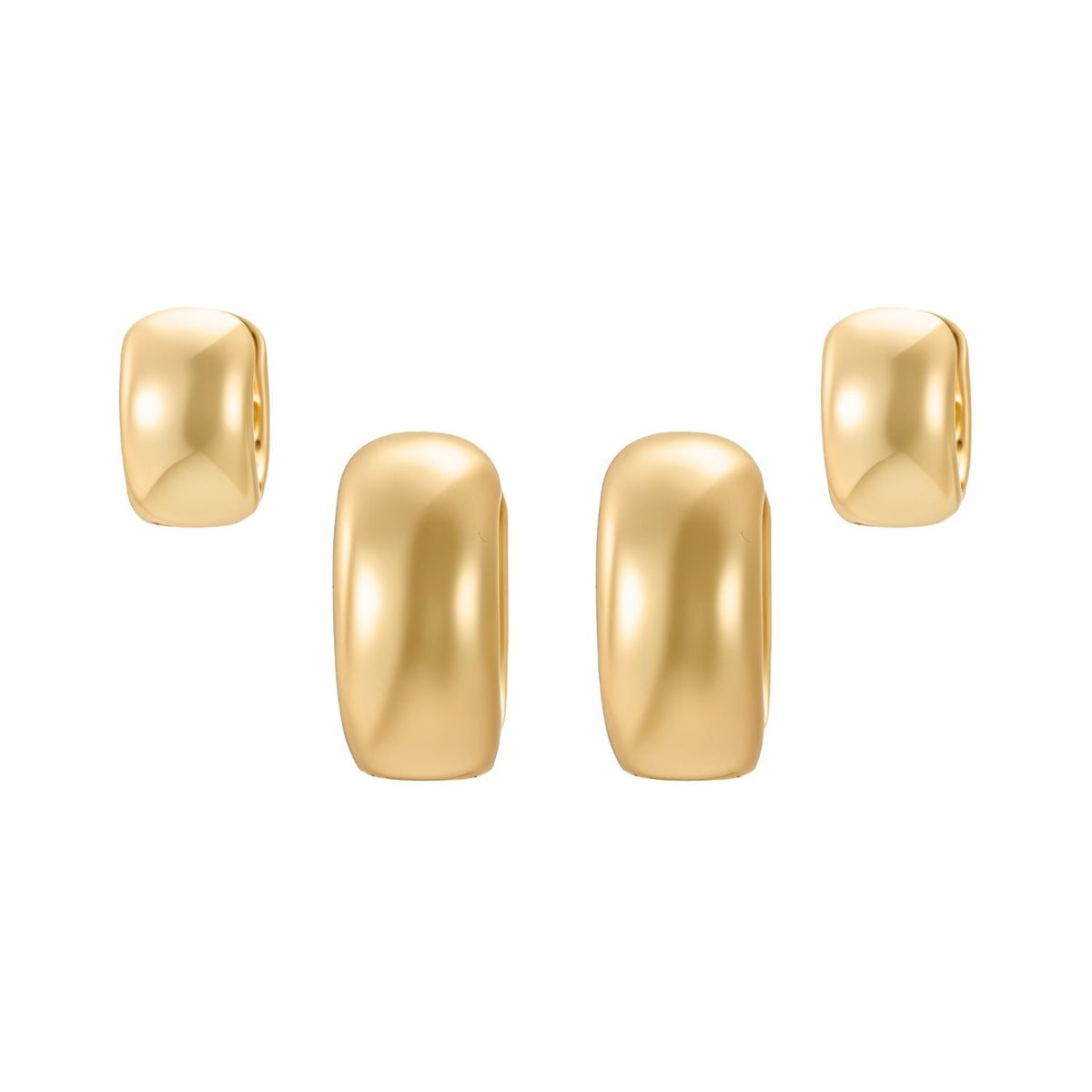 Small & Medium Wide Tube Hoops Set