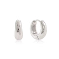 Silver Mini Dome Hoop Earrings