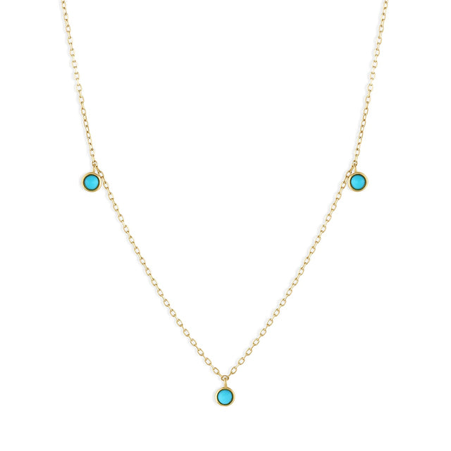 Collier de perles turquoise