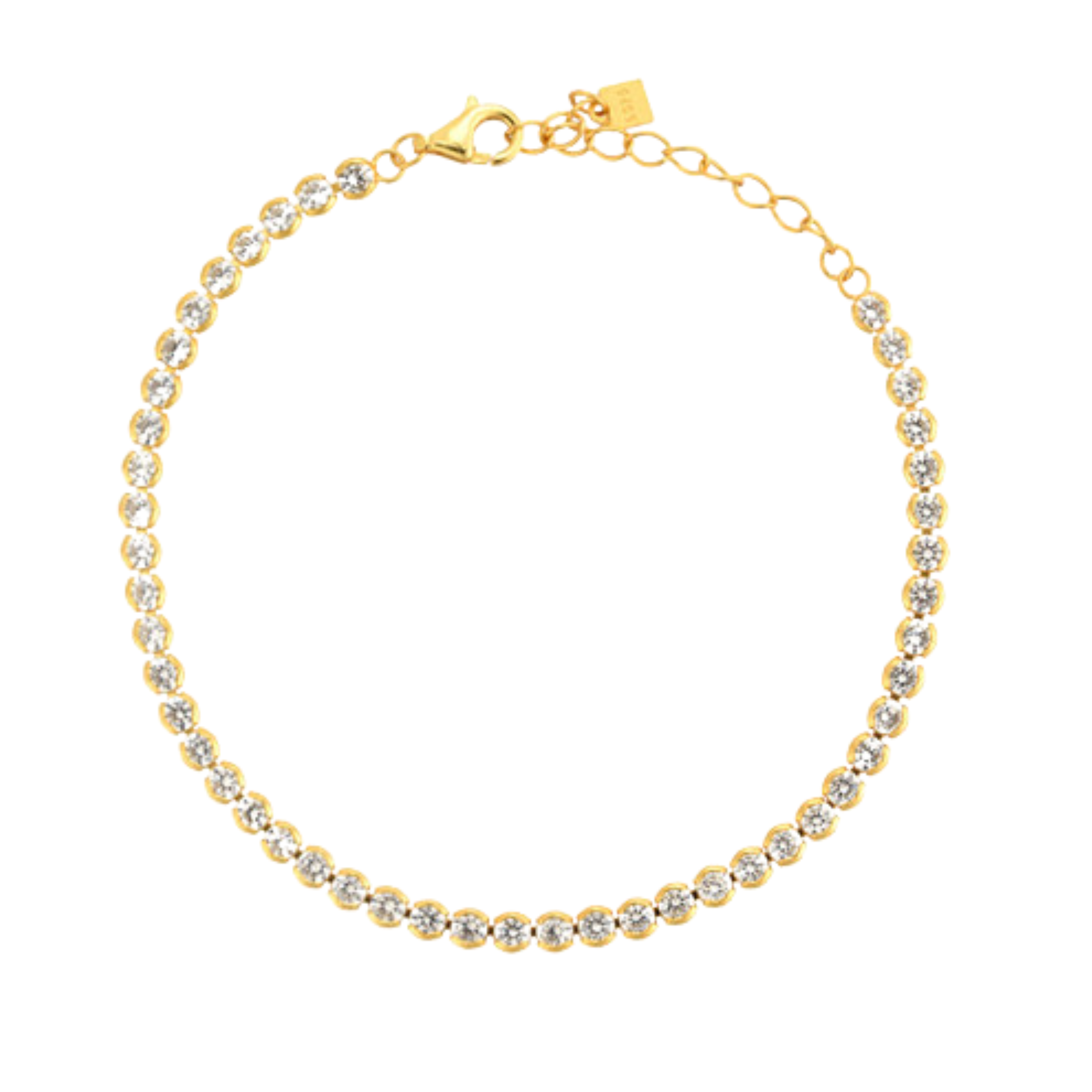 Bracelet tennis rond délicat