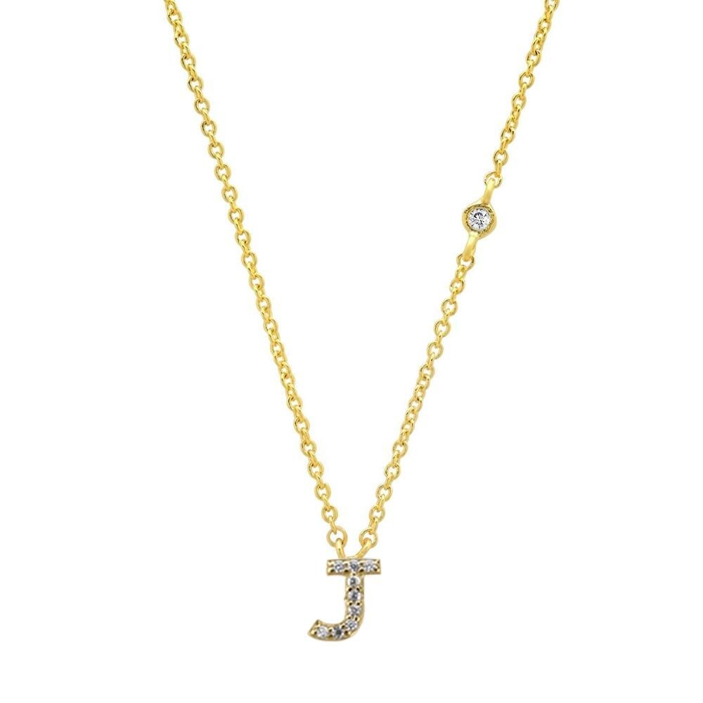 Mini Initials Letter Necklace