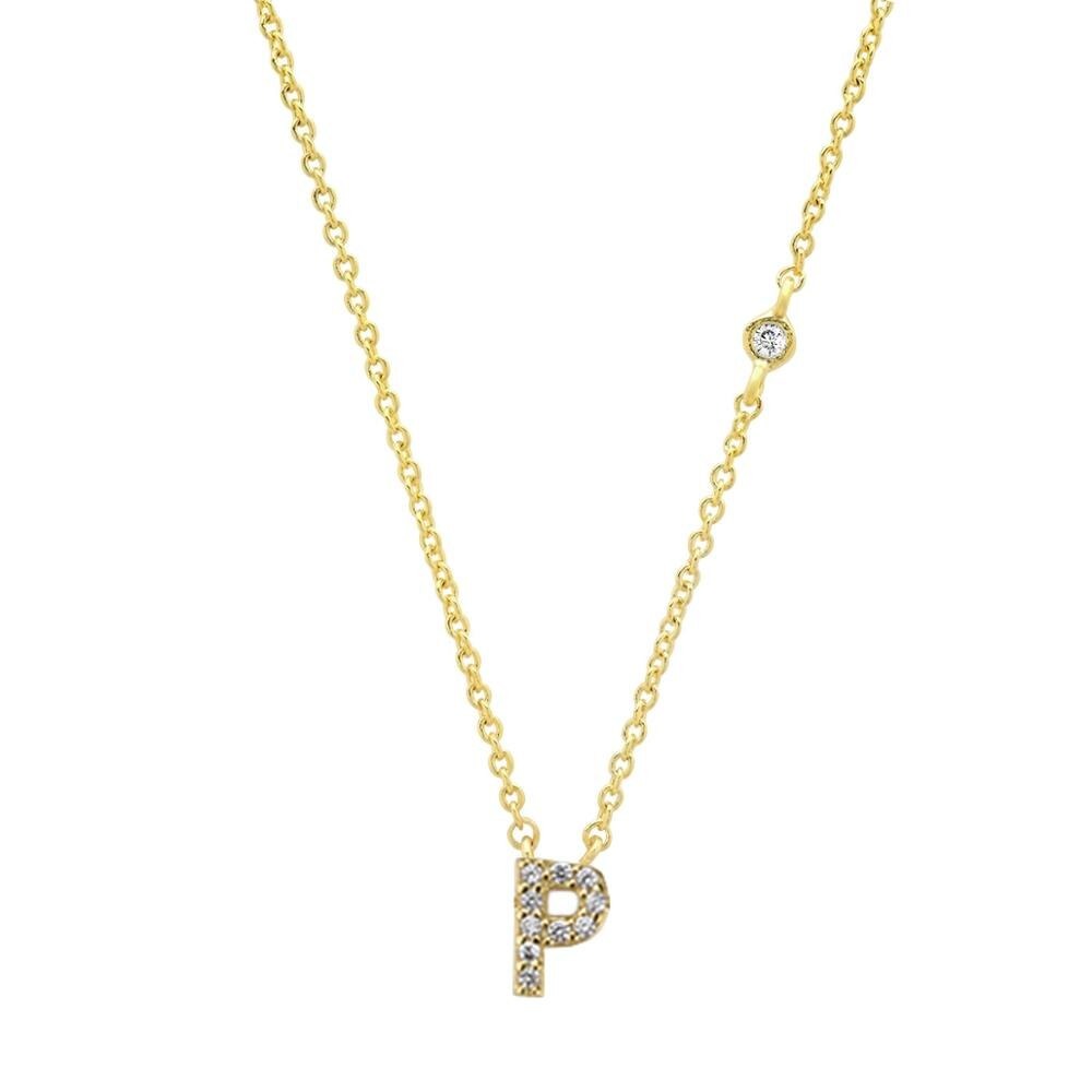Mini Initials Letter Necklace