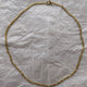 gold plated classic figaro chain necklace