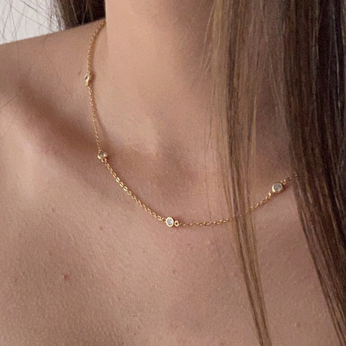 bezel necklace