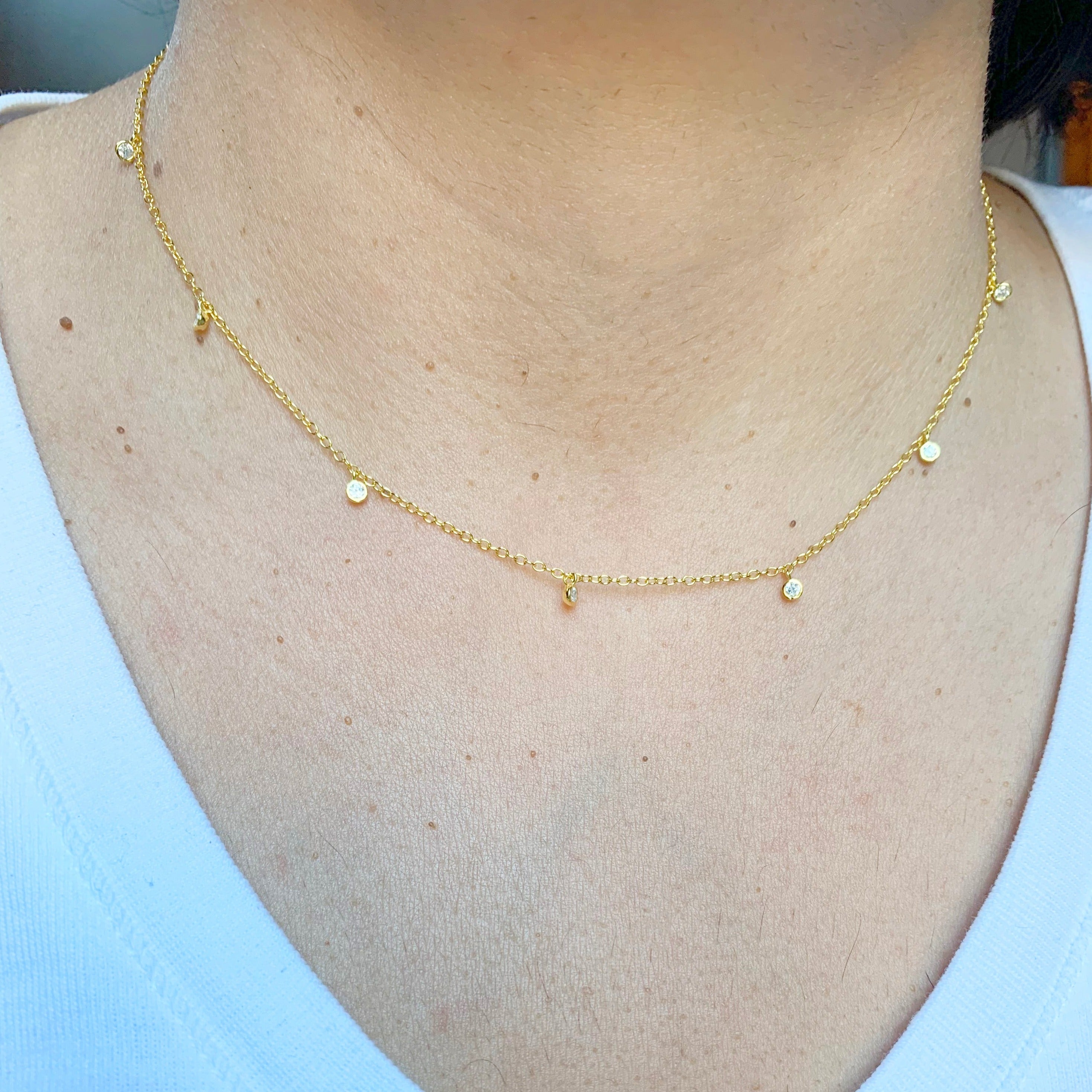 Collier de perles goutte