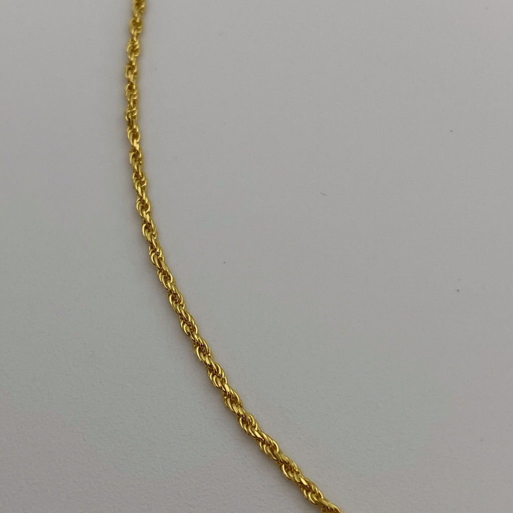 Collier torsadé délicat de 1,5 mm