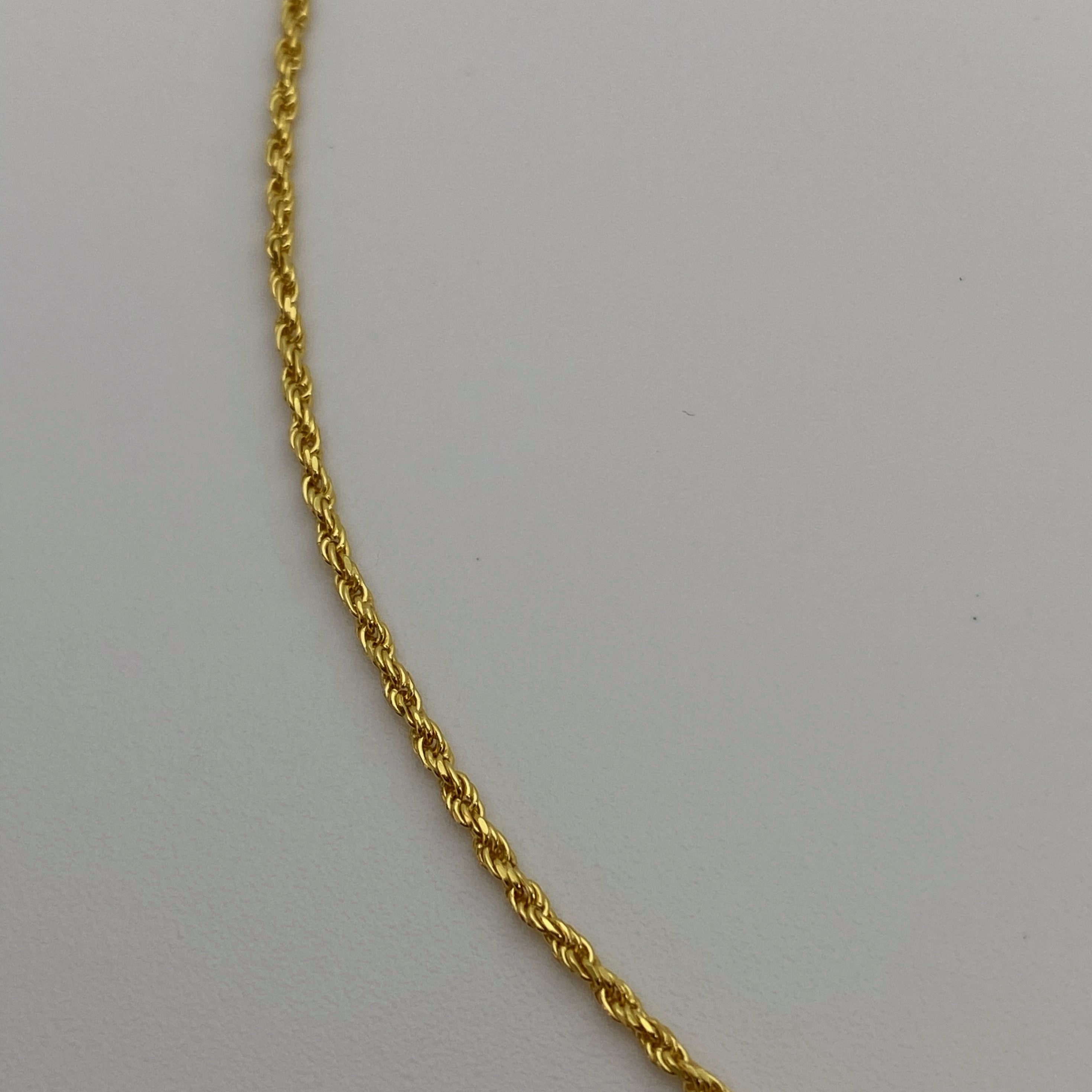 Collier torsadé délicat de 1,5 mm