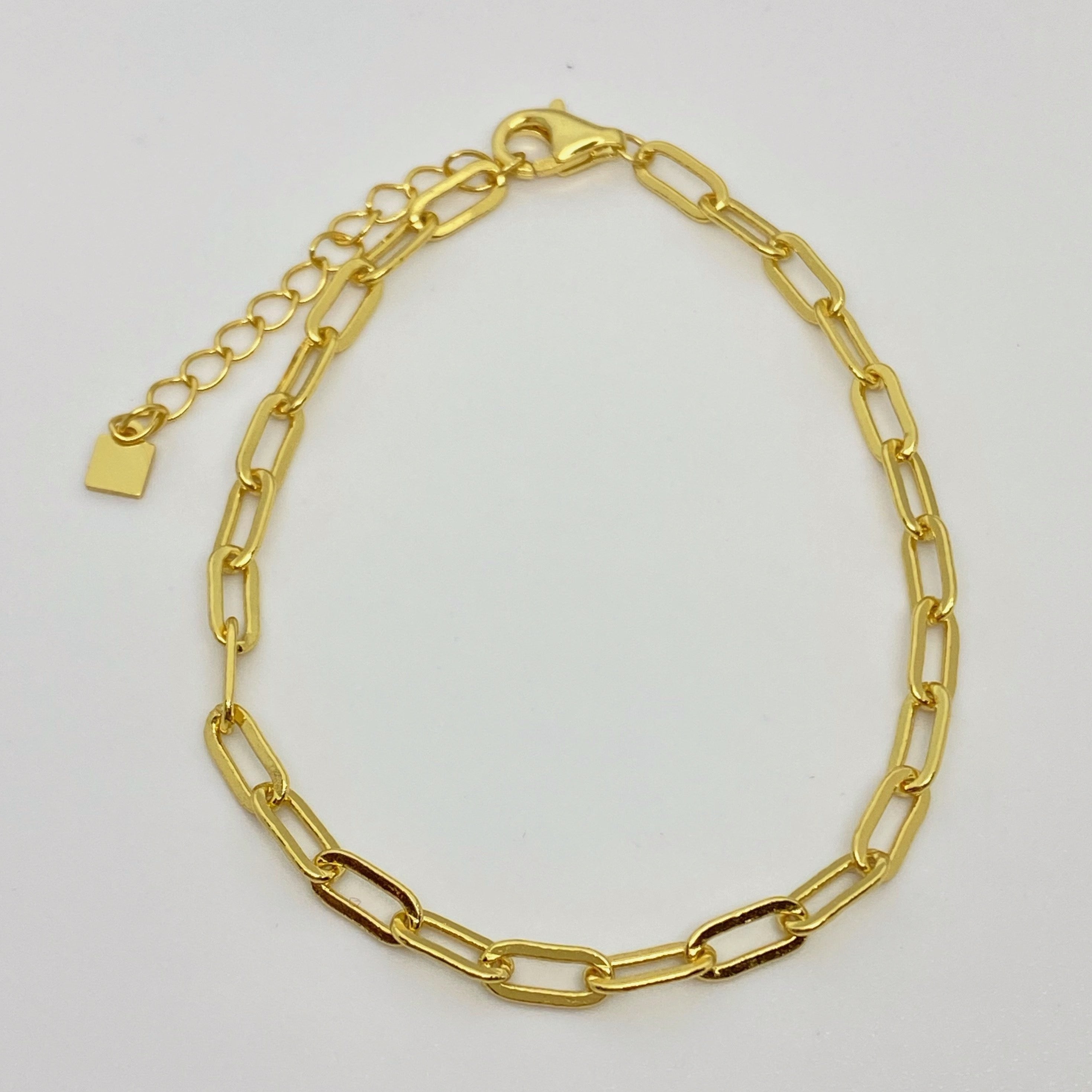 Bracelet chaîne avec trombone de 3 mm