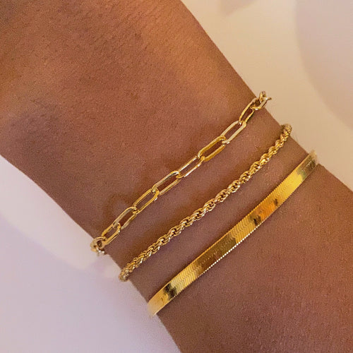 Dainty Paperclip Chain Bracelet