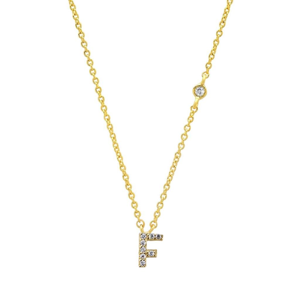 Mini Initials Letter Necklace