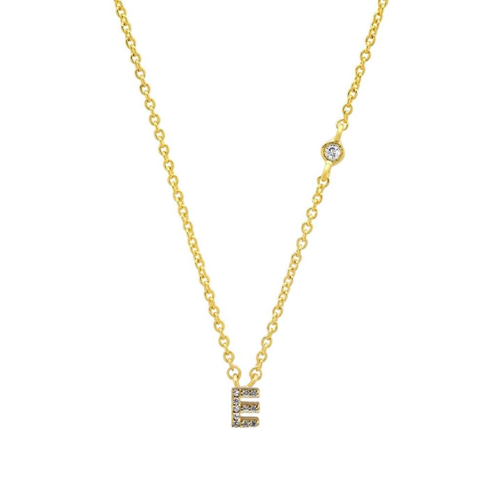 Mini Initials Letter Necklace