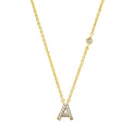 Mini Initials Letter Necklace