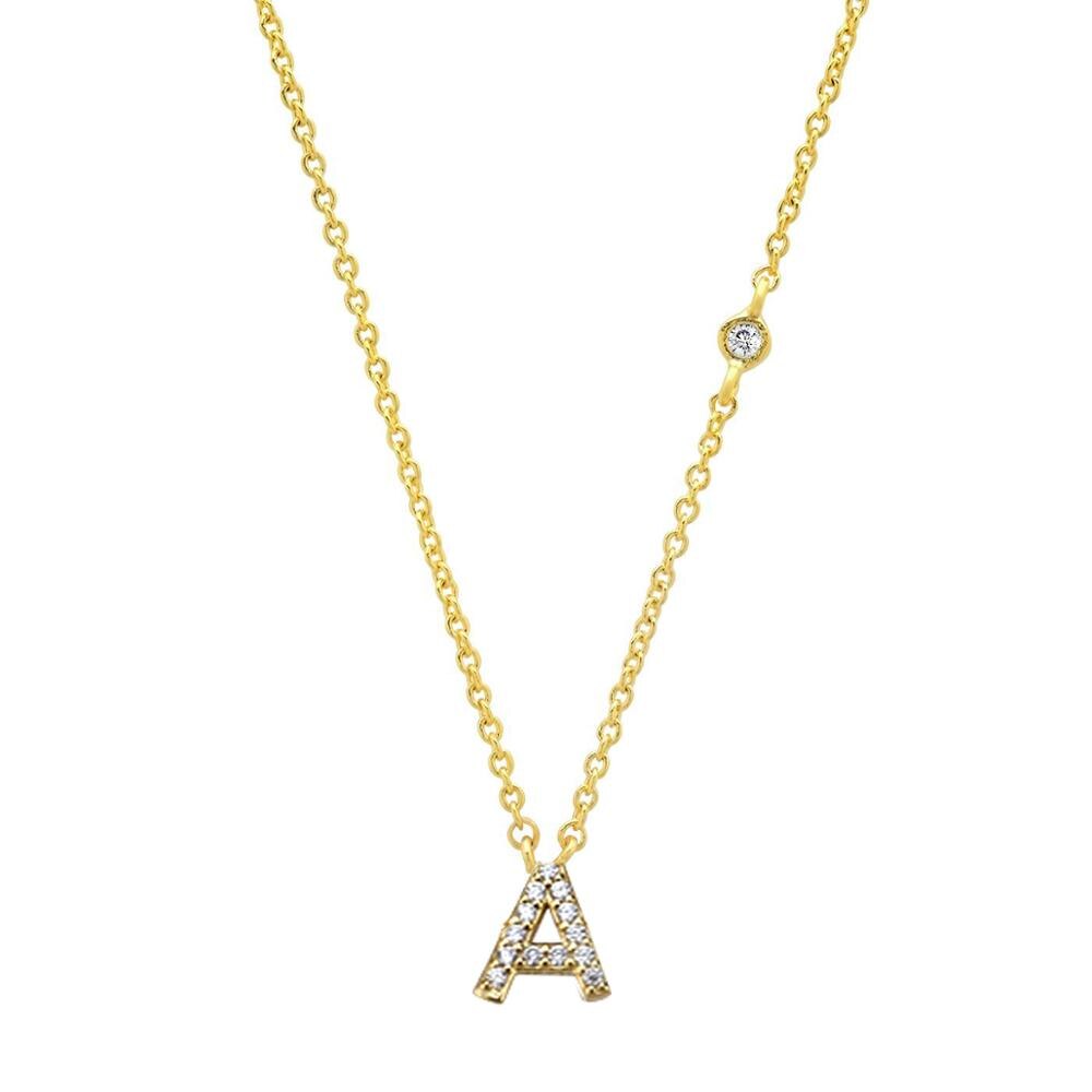 Mini Initials Letter Necklace
