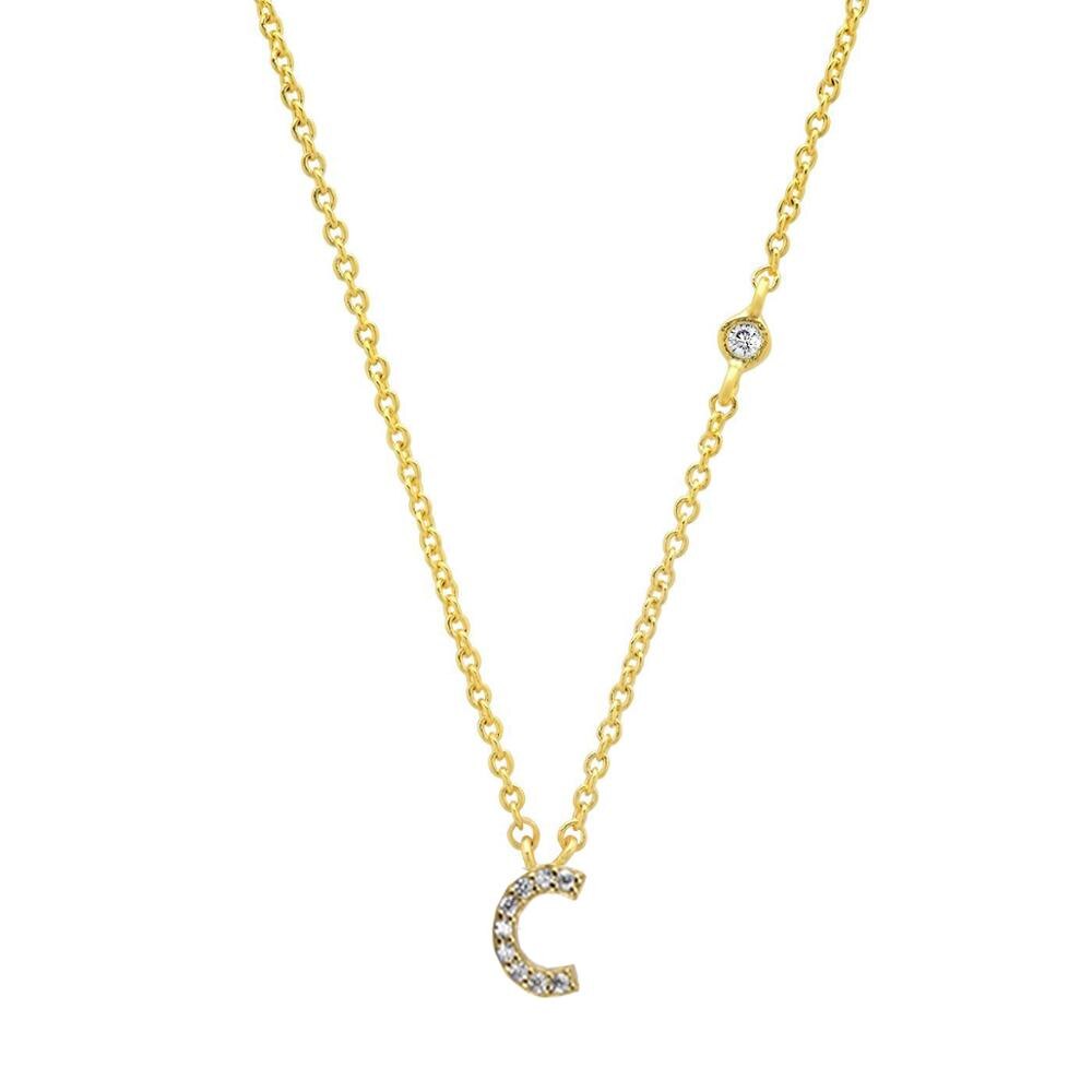 Mini Initials Letter Necklace