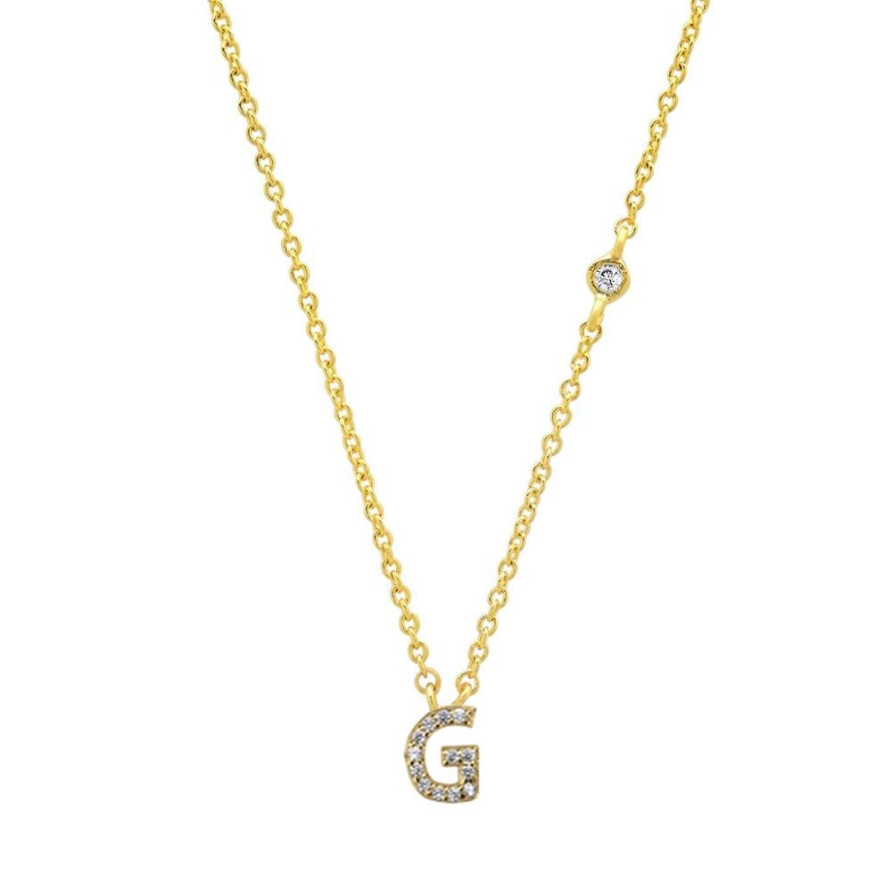 Mini Initials Letter Necklace