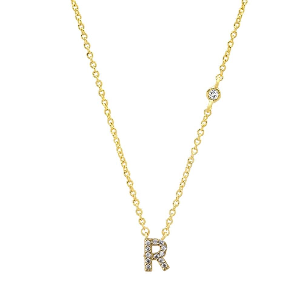 Mini Initials Letter Necklace